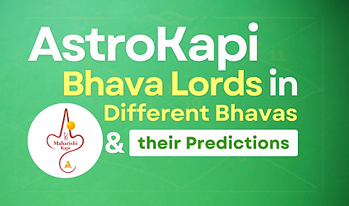 Bhava Lords in Different Bhavas